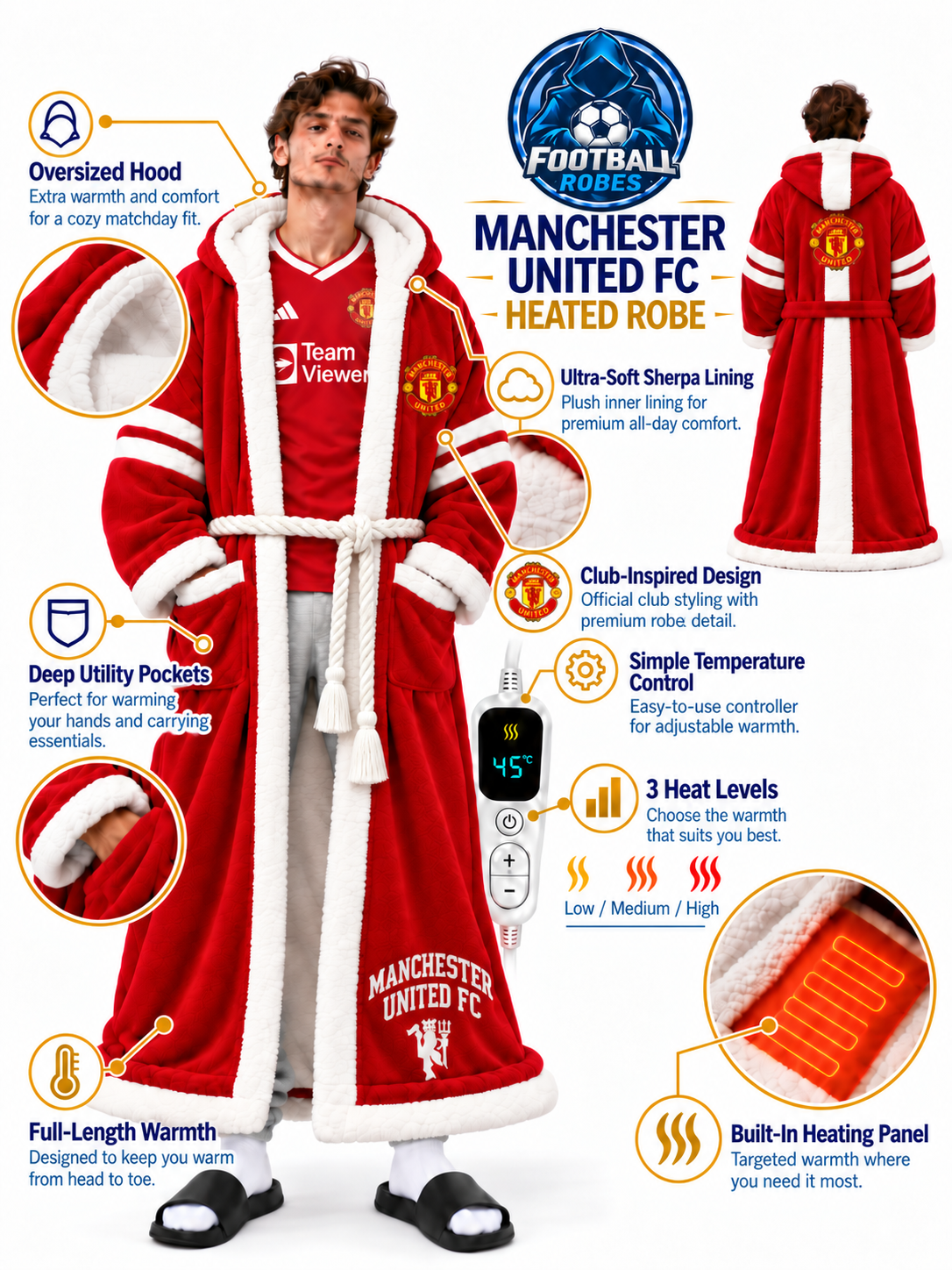 MUN Heated Robe